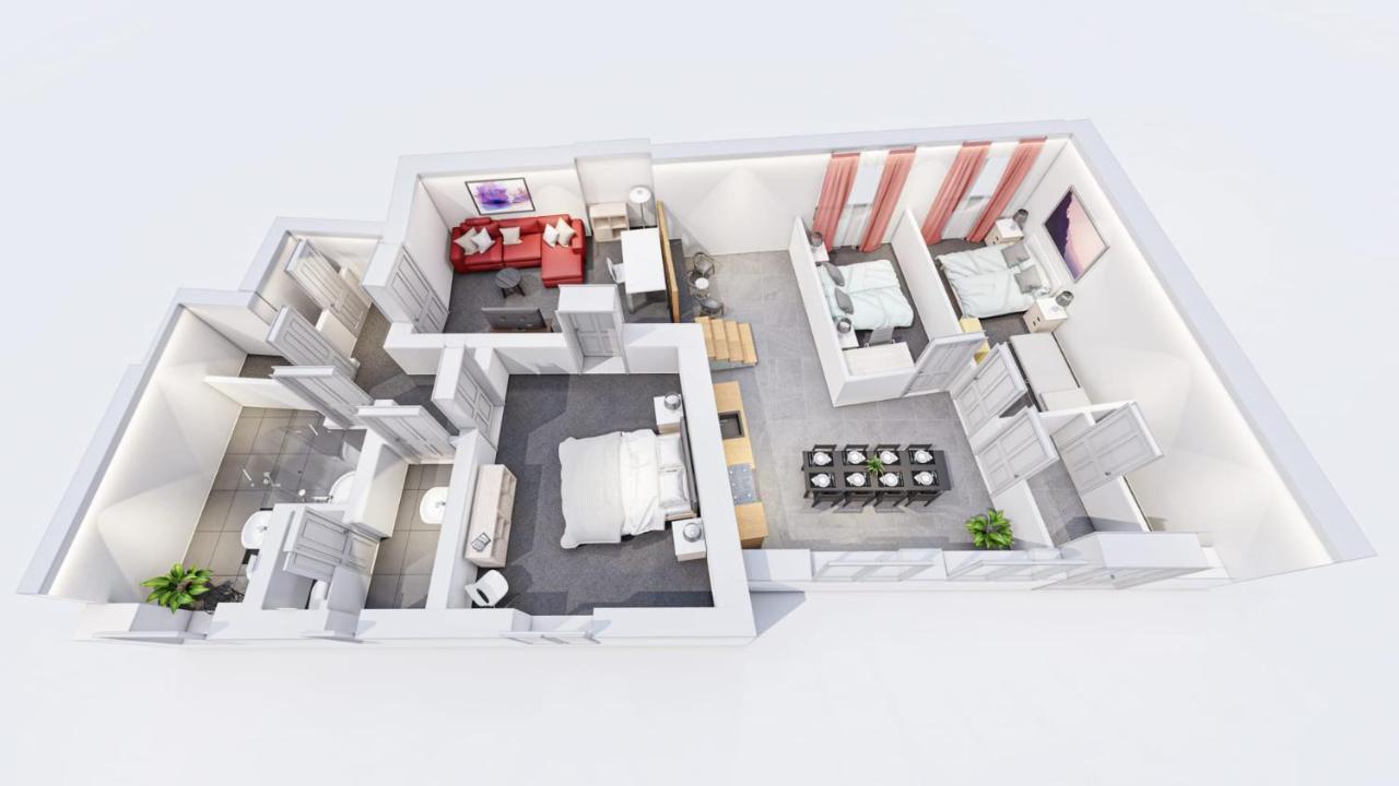Appartement Three Bedroom Big Kitchen Selfcheckin Street Parking
